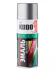 Эмаль металлик KUDO Silver Grain Finish 520мл.